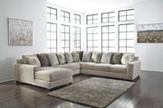 Ardsley Pewter 4 - Piece Large LAF Sectional - Gate FurnitureSectional