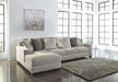 Ardsley Pewter LAF Large Sofa Chaise - Gate Furniture