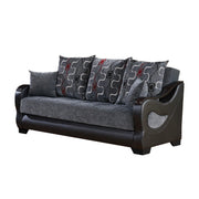 Arizona 86 in. Convertible Sleeper Sofa in Smoky Gray with Storage - Gate FurnitureSleeper Sofa