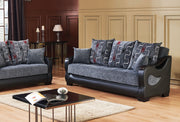 Arizona 86 in. Convertible Sleeper Sofa in Smoky Gray with Storage - Gate FurnitureSleeper Sofa