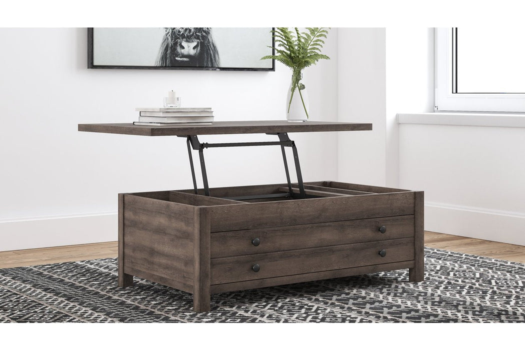 Arlenbry Gray Coffee Table with Lift Top - T275-9 - Gate Furniture