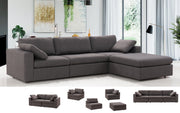 Arny Smoke Ottoman - ARNYSMOKE-OTT