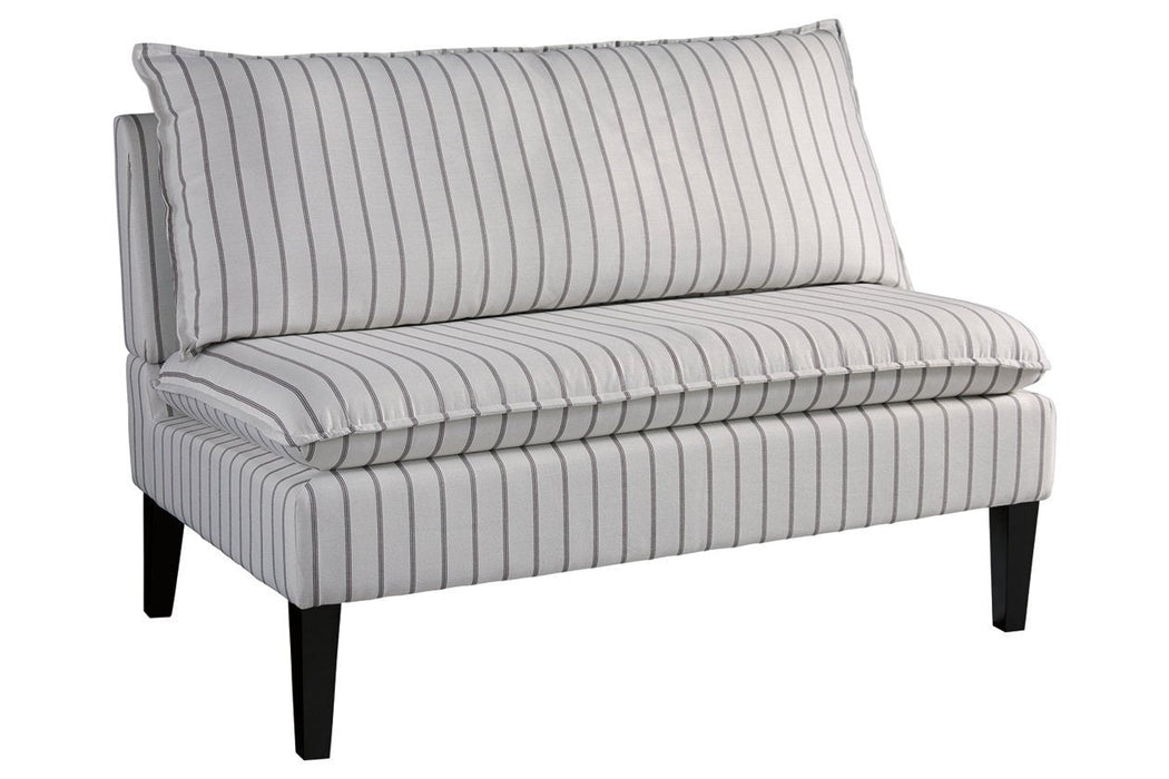 Arrowrock White/Gray Accent Bench - A3000112 - Gate Furniture