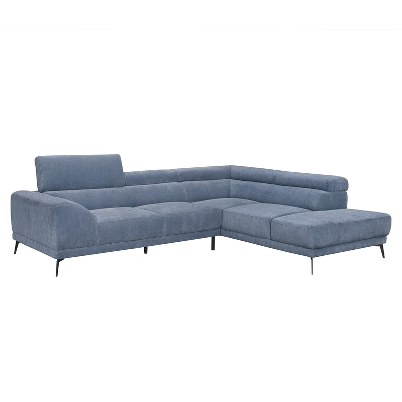 Ashland Blue RAF Sectional - Gate FurnitureSectional
