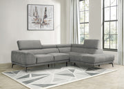Ashland Gray RAF Sectional - Gate FurnitureSectional