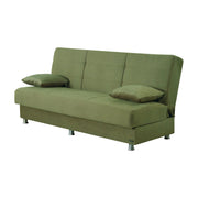 Atlanta 75 in. Convertible Sleeper Sofa in Green with Storage - Gate FurnitureSleeper Sofa