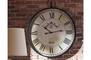 Augustina Antique Black Wall Clock - Gate FurnitureOther Products