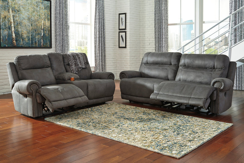 Austere Gray Reclining Set - Gate FurnitureRocker Recliner