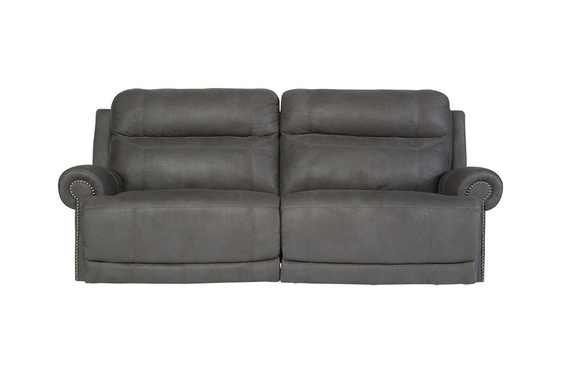 Austere Gray Reclining Sofa - Gate FurnitureReclining Sofa