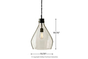 Avalbane Clear/Gray Pendant Light - Gate FurniturePendant