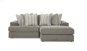 Avaliyah Ash 2 - Piece RAF Chaise Sectional - Gate FurnitureSectional