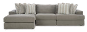 Avaliyah Ash 3 - Piece LAF Chaise Sectional - Gate FurnitureSectional