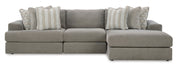 Avaliyah Ash 3 - Piece RAF Chaise Sectional - Gate FurnitureSectional