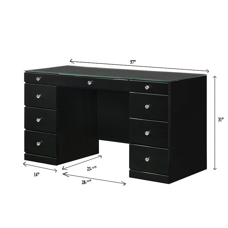 Avery Black Vanity - Gate FurnitureVanity