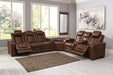Backtrack Chocolate Power Reclining Sectional - Gate Furniture