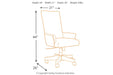 Baldridge Light Brown Home Office Desk Chair - H675-01A - Gate Furniture