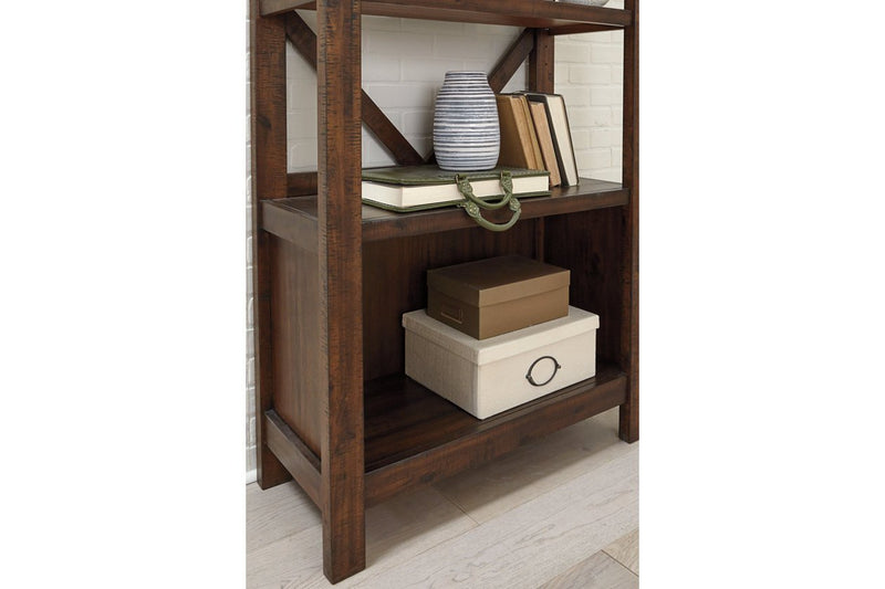 Baldridge Rustic Brown 75" Bookcase - Gate FurnitureBookcases