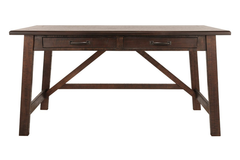 Baldridge Rustic Brown Home Office Desk - Gate FurnitureOffice Desks
