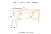 Baldridge Rustic Brown Home Office Desk - Gate FurnitureOffice Desks