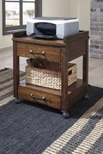 Baldridge Rustic Brown Printer Stand - Gate FurniturePrinter Stand