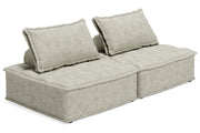 Bales Taupe 2 - Piece Modular Seating - Gate FurnitureLoveseat