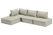 Bales Taupe 4 - Piece Modular Seating - Gate FurnitureSectional