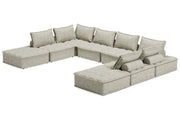 Bales Taupe 8 - Piece Modular Seating - Gate FurnitureSectional