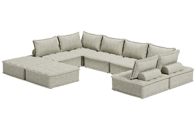 Bales Taupe 8 - Piece Modular Seating - Gate FurnitureSectional