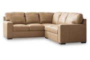 Bandon Toffee Leather 2 - Piece LAF Sectional - Gate FurnitureSectional