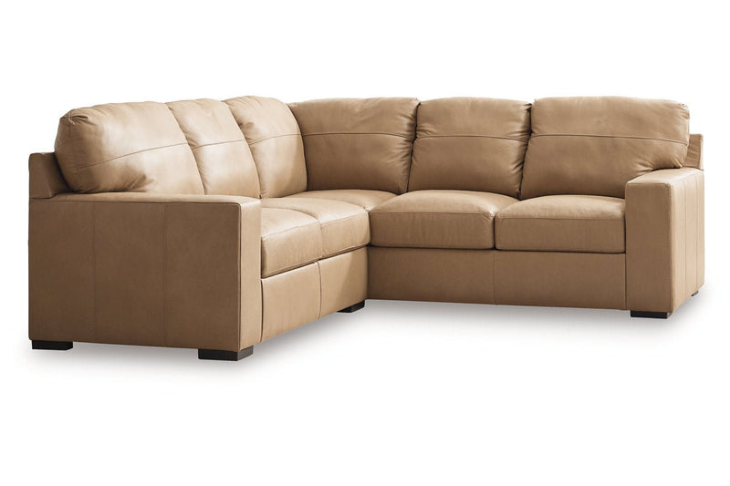 Bandon Toffee Leather 2 - Piece RAF Sectional - Gate FurnitureSectional