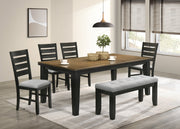 Bardstown Charcoal/Wheat Extendable Dining Set - Gate FurnitureDining Room Set