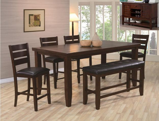 Bardstown Cherry Counter Height Dining Set - Gate Furniture