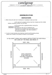 Barocco Bed Ivory W/Gold, Camelgroup Italy Queen - Gate FurnitureQueen Bed