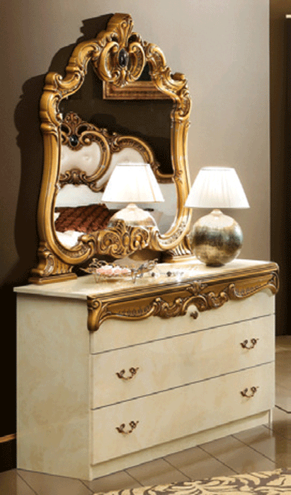 Barocco Dressers Ivory/Gold Set - Gate Furniture