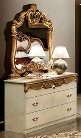 Barocco Ivory W/Gold Bedroom Set - Gate FurnitureBedroom Set