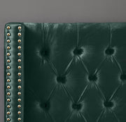 Barolo Velvet Full Bed Green - BaroloGreen-F