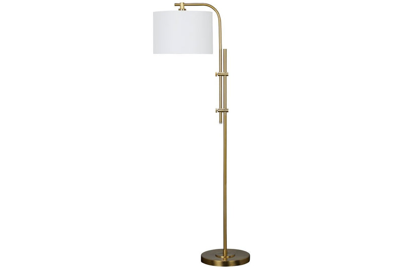 Baronvale Brass Finish Floor Lamp - Gate FurnitureFloor Lamps