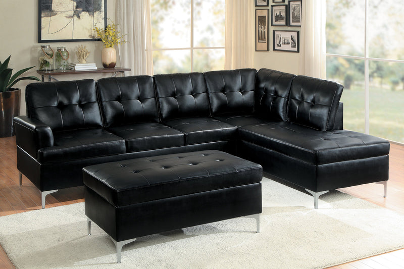 Barrington New Black RAF Sectional - Gate FurnitureSectional