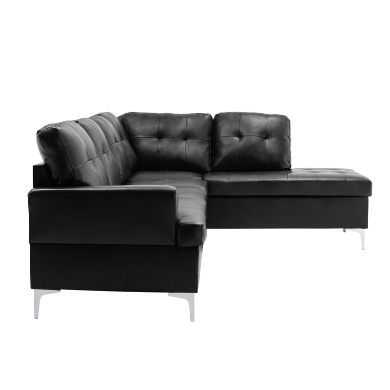 Barrington New Black RAF Sectional - Gate FurnitureSectional