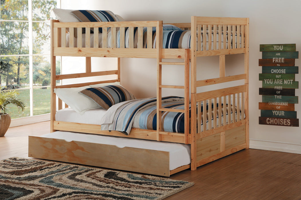 Bartly Pine Full/Full Bunk Bed | B2043 - Gate Furniture
