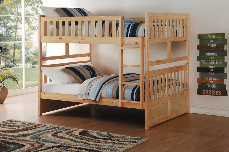 Bartly Pine Full/Full Bunk Bed | B2043 - Gate FurnitureBunk Bed