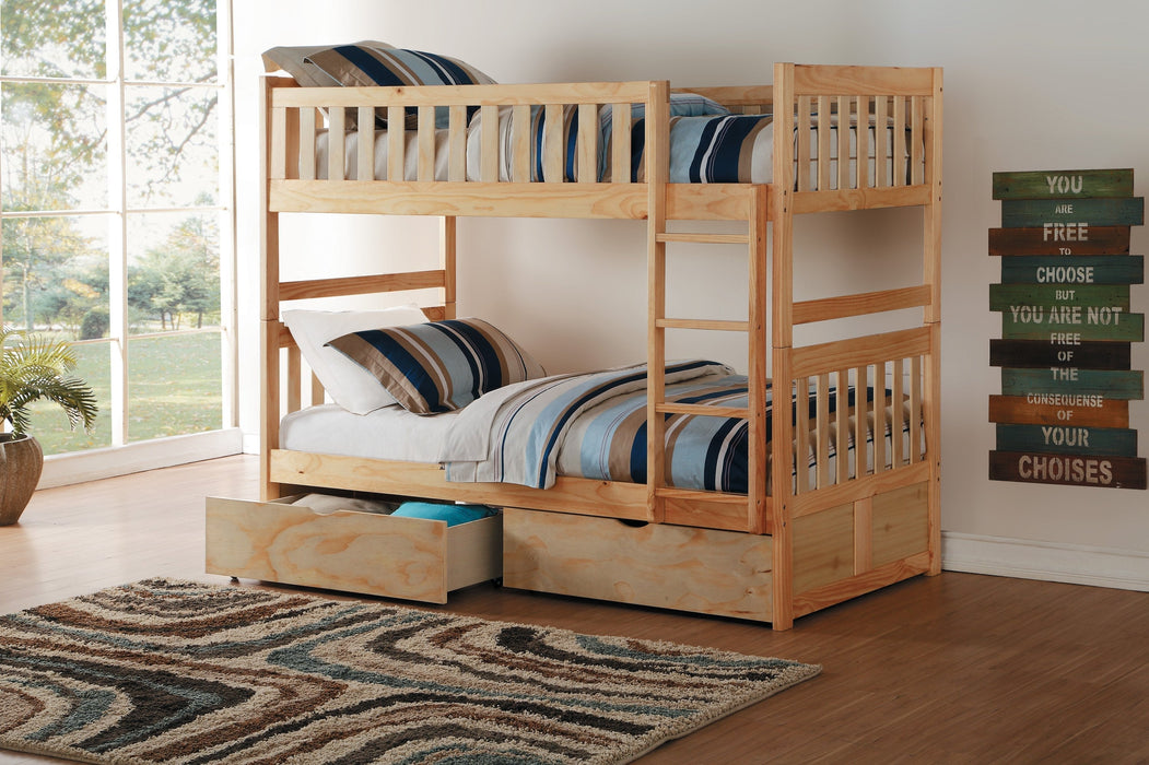 Bartly Pine Twin/Twin Bunk Bed | B2043 - Gate Furniture