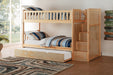 Bartly Pine Twin/Twin Reversible Step Storage Bunk Bed | B2043 - Gate Furniture