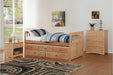 Bartly Pine Twin/Twin Trundle Captain Bed | B2043 - B2043PR-1 - Gate Furniture