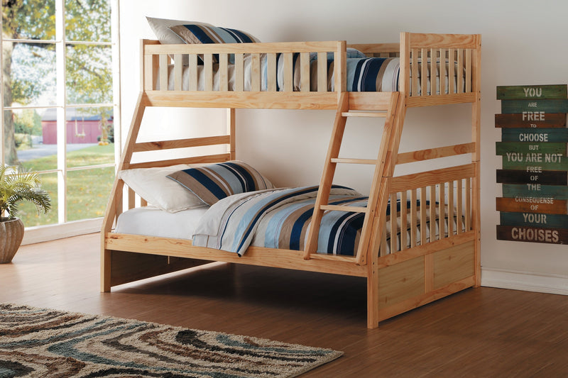 Bartly Pine Twin/Full Bunk Bed | B2043 - Gate FurnitureBunk Bed