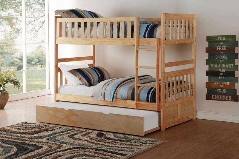 Bartly Pine Twin/Twin Bunk Bed | B2043 - Gate FurnitureBunk Bed