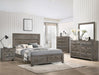 Bateson Brown Queen Panel Bed - Gate Furniture