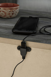 Baystorm Gray LED Double Side/Footboard Storage Platform Bedroom Set - Gate FurnitureBedroom Set