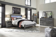 Baystorm Gray LED Panel Bedroom Set - Gate FurnitureBedroom Set