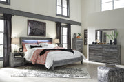 Baystorm Gray LED Panel Bedroom Set - Gate FurnitureBedroom Set